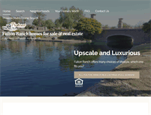 Tablet Screenshot of fultonranchazhomes.com